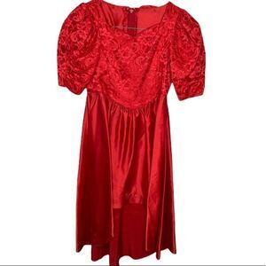 Vintage Alfred Angelo Red‎ Dress
